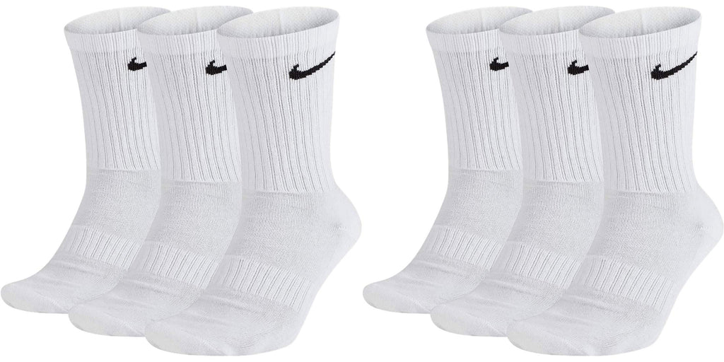 Nike Unisex Training Socks Everyday Cushioned Crew Socks SX7664 6 Pairs