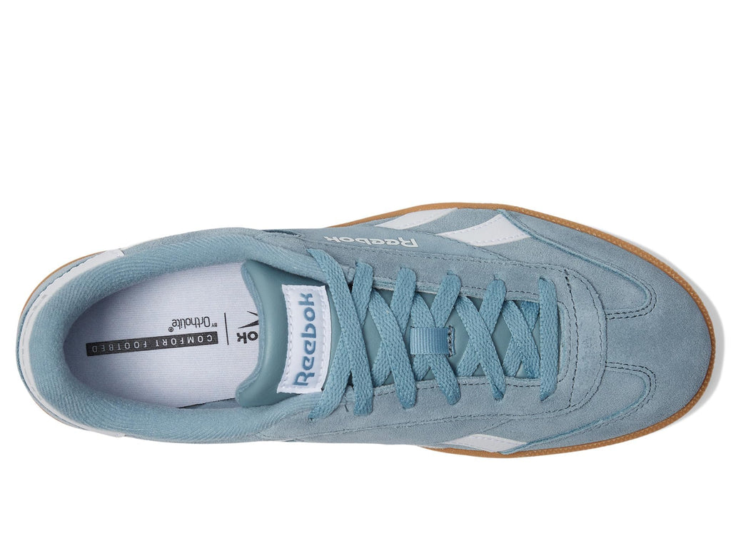 Reebok Unisex Smash Edge Sneaker, Soft Slate/White/Gum, 12 Women/10.5 Men