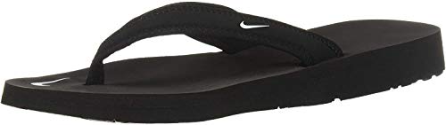 NIKE Women's Celso Thong, Black/White, 10