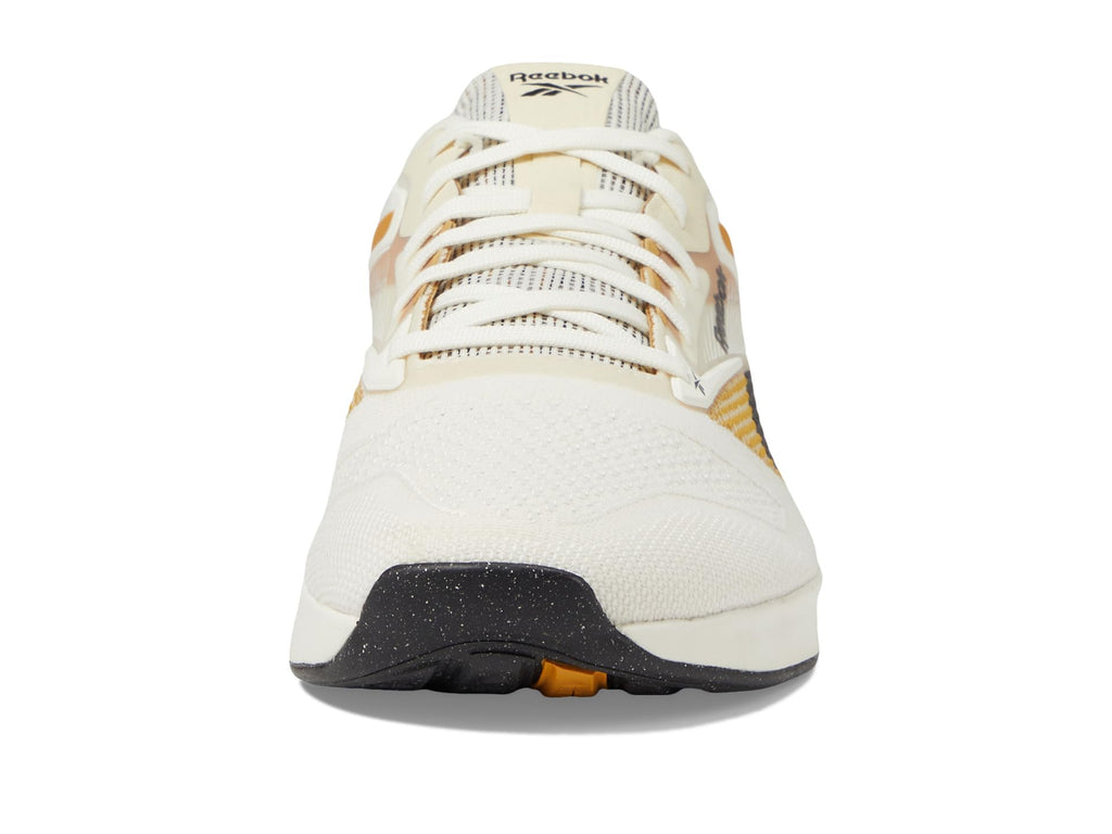 Reebok Unisex Nano X4 Training Shoes, Chalk/Black/Retro Gold, Men Size's 12/ Women's Size 13.5