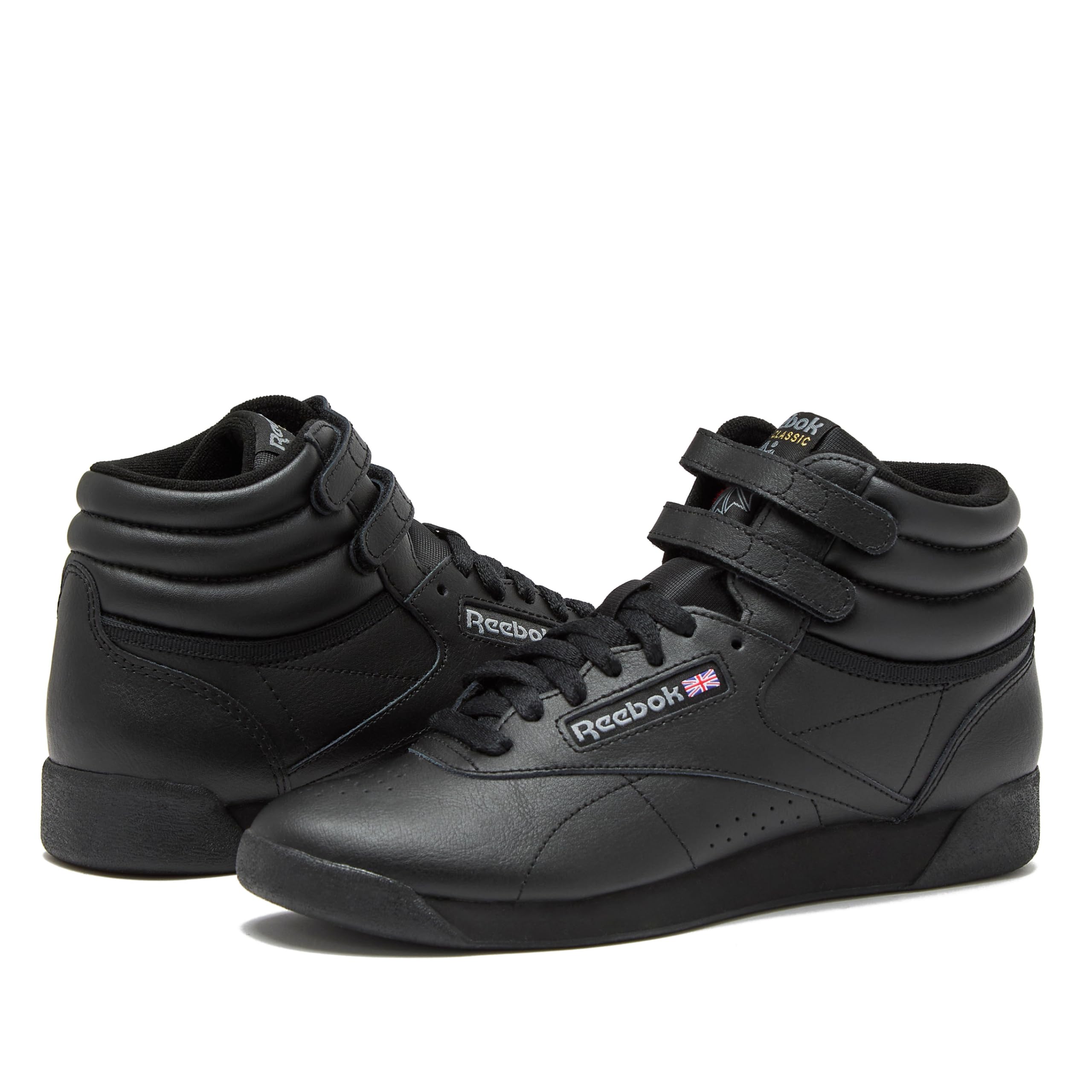 Reebok Women's Freestyle Hi High Top Casual Sneakers Black