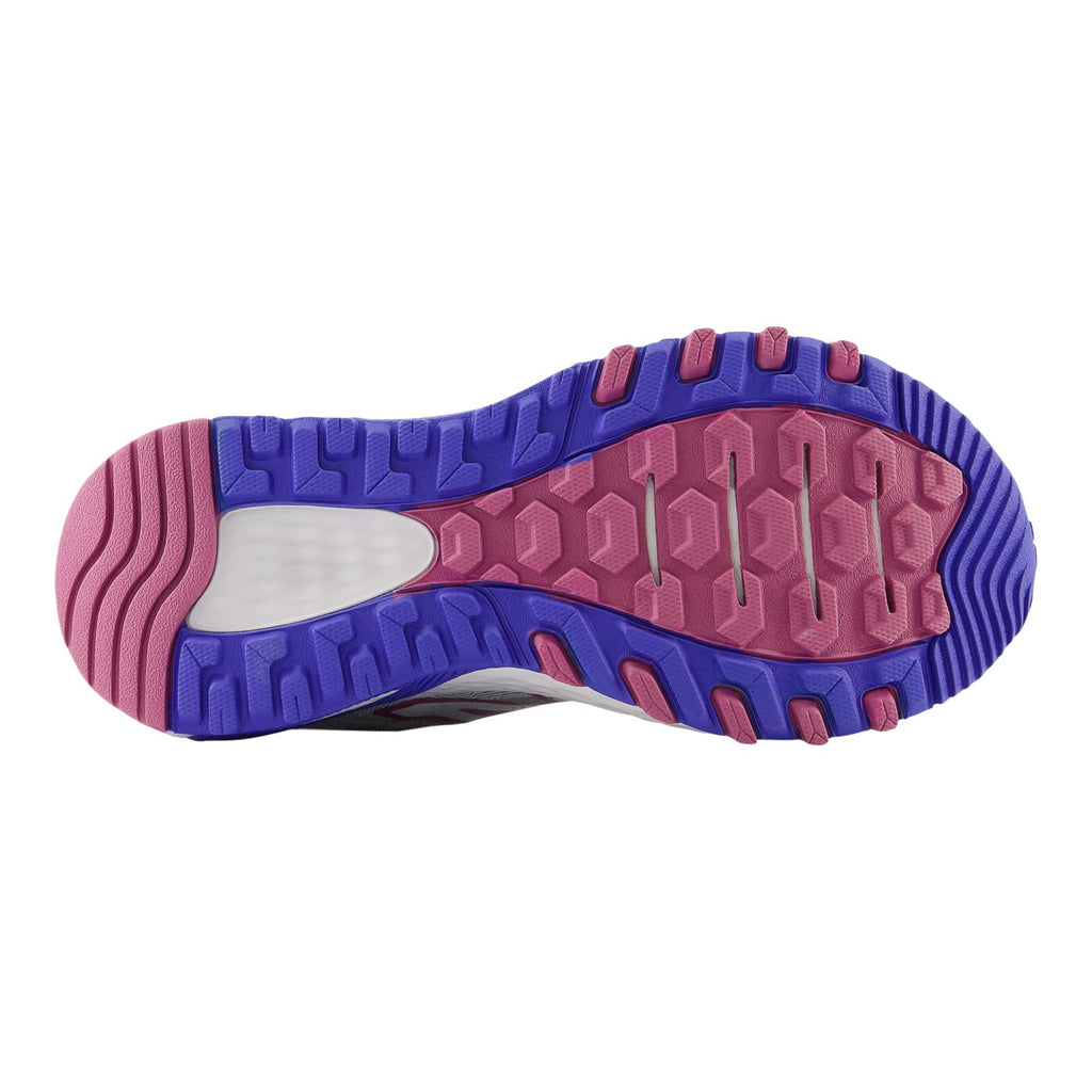 New Balance Women's 410 V8 Trail Running Shoe, Grey Matter/Marine Blue/Scorpio, 6