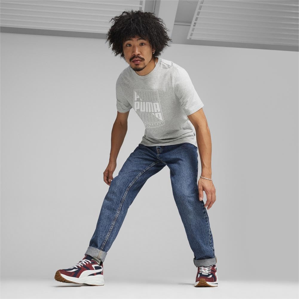 PUMA Men's Hypnotic Leather Shoes, Black-Strong Gray, 10.5