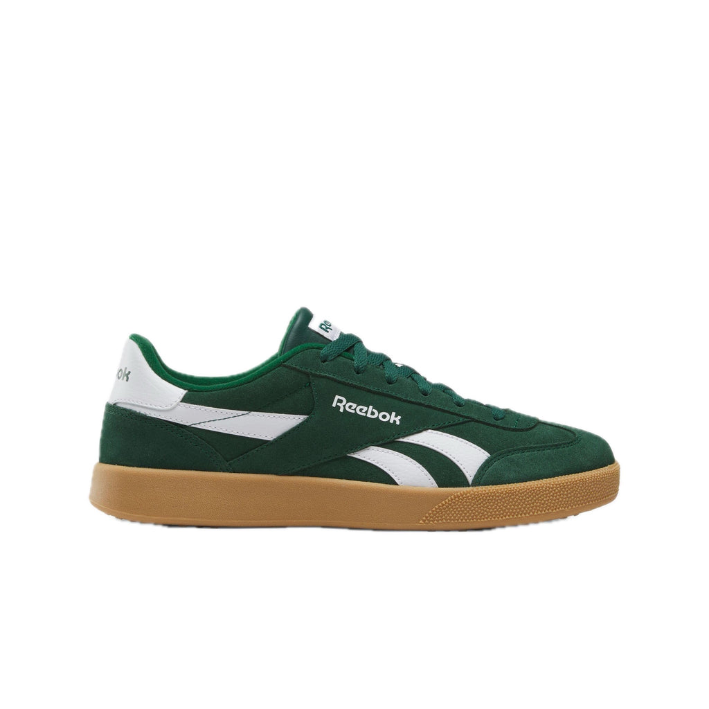 Reebok Unisex Smash Edge Sneaker, Dark Green/White/Gum, 10.5 Women/9 Men