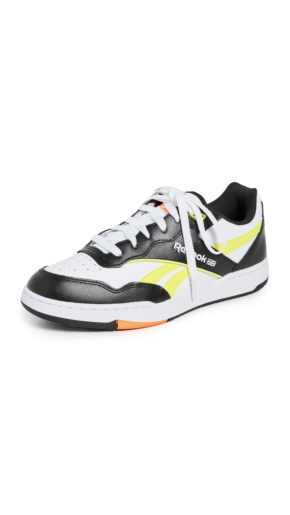 Reebok Unisex Bb 4000 II Shoes, Black/Solar Acid Yellow/White, 13