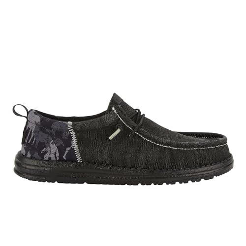 HEYDUDE Men's Wally Washed Camo | Men's Shoes | Men Slip-on Loafers | Comfortable & Light-Weight
