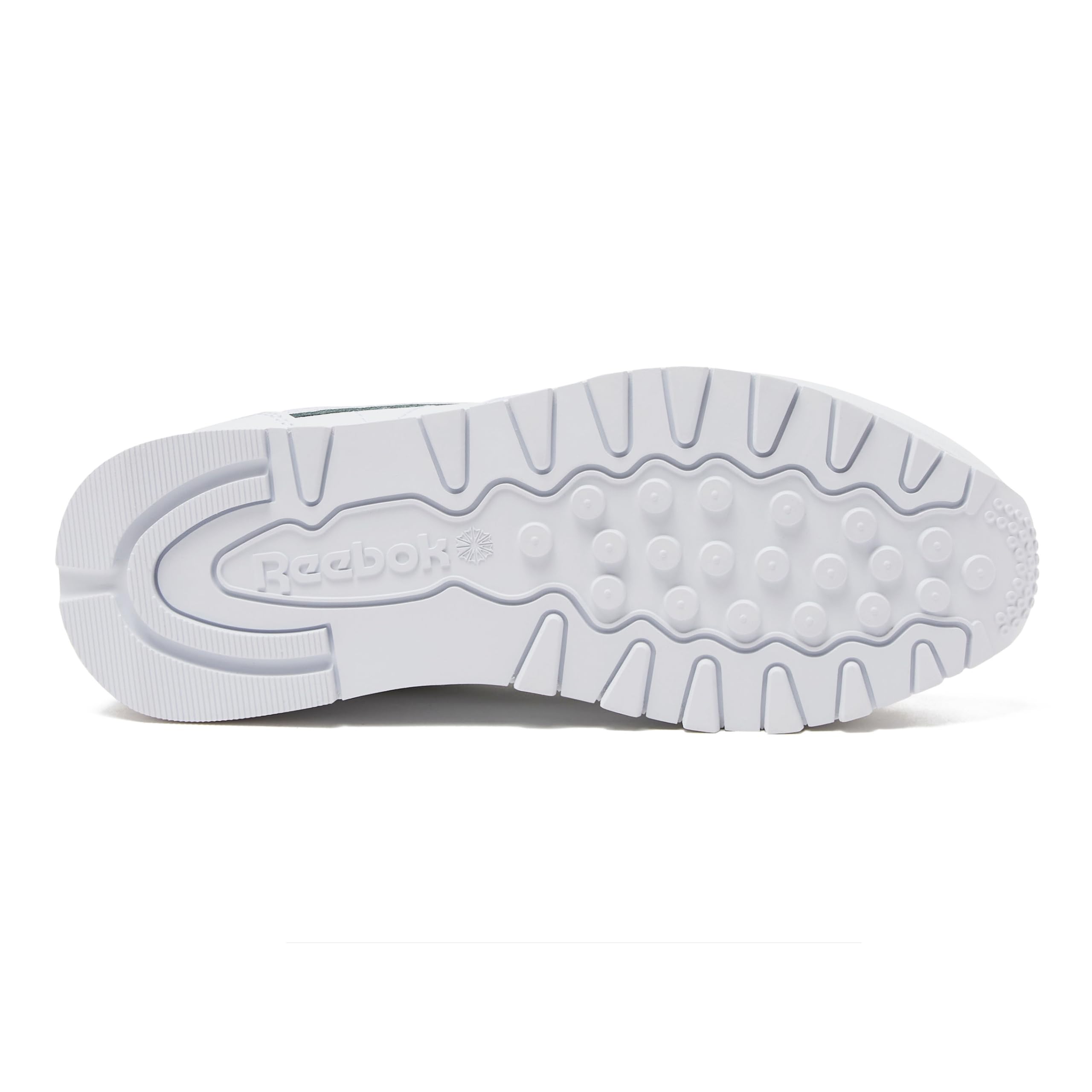 Reebok Classic Leather Sneakers for Men, Footwear White/Footwear White/Pure Grey3, 18.5