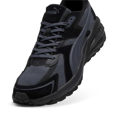 PUMA Men's Hypnotic Leather Shoes, Black-Strong Gray, 10.5