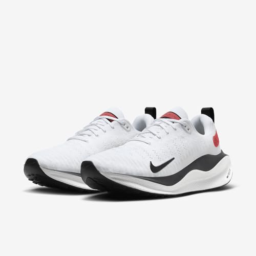 Nike InfinityRN 4 Men's Road Running Shoes (DR2665-100, White/Platinum Tint/Light Crimson/V) Size 9