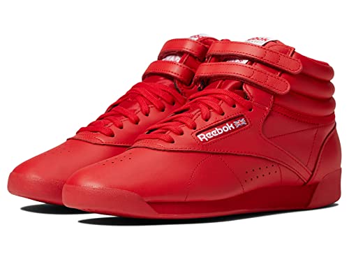 Reebok Women's Freestyle Hi High Top Sneaker, Vector Red/White, 5 Women