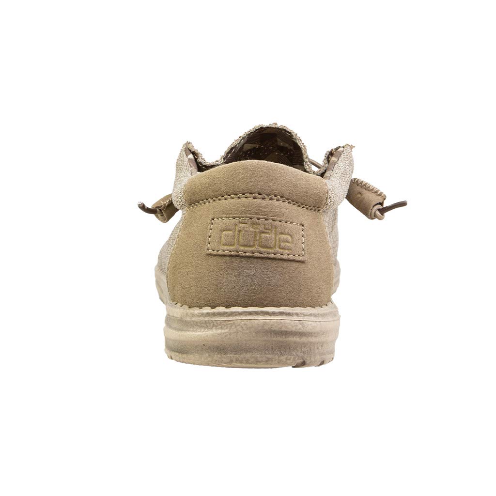 Hey Dude Men's Wally Sox Beige Size 12 | Men’s Shoes | Men's Lace Up Loafers | Comfortable & Light-Weight