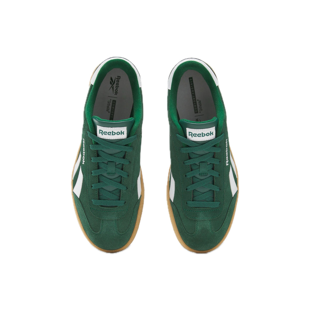 Reebok Unisex Smash Edge Sneaker, Dark Green/White/Gum, 10.5 Women/9 Men