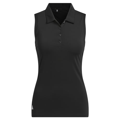 adidas Women's Ultimate365 Solid Sleeveless Polo Shirt