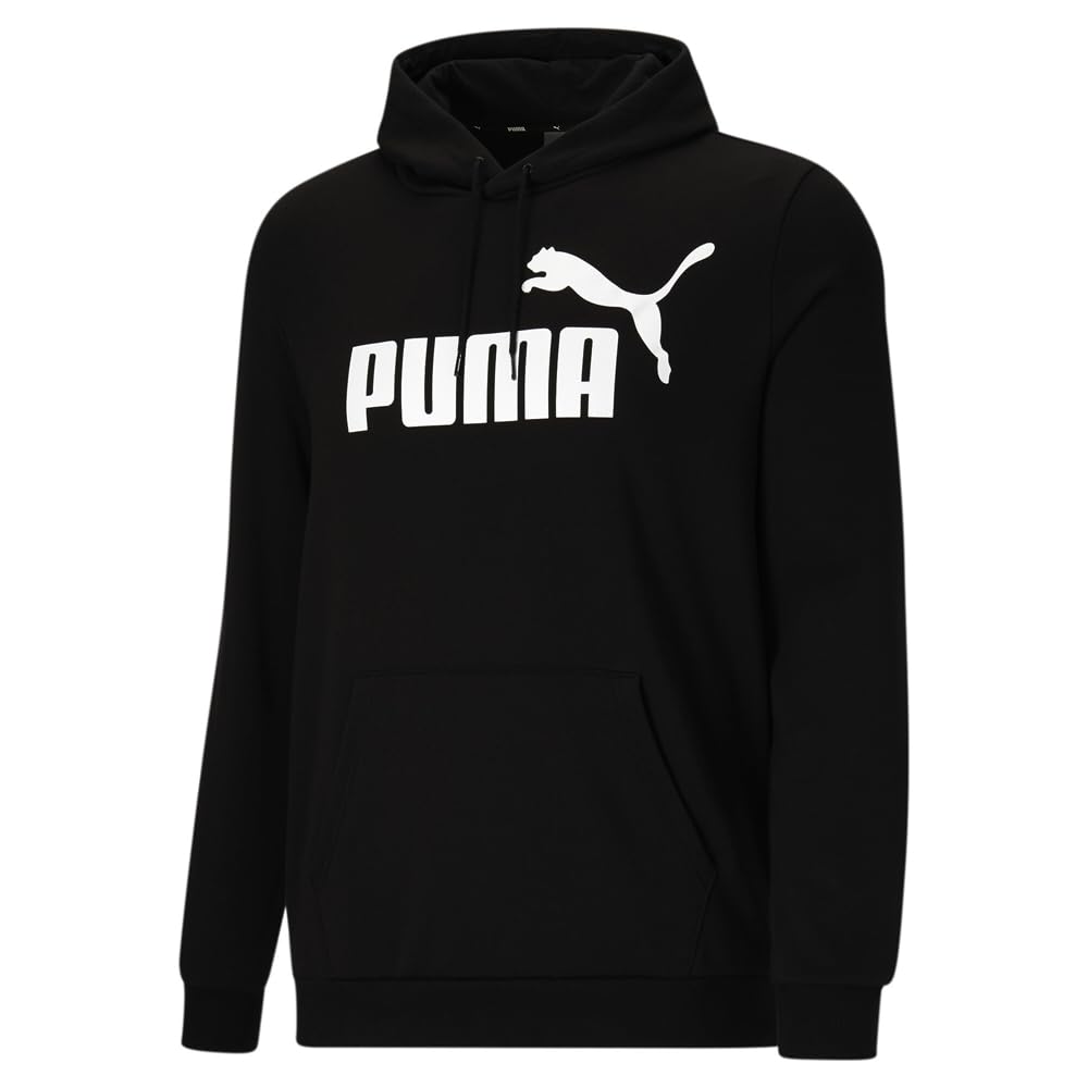 PUMA mens Essentials Logo Fleece Hoodie (Available in Big & Tall)