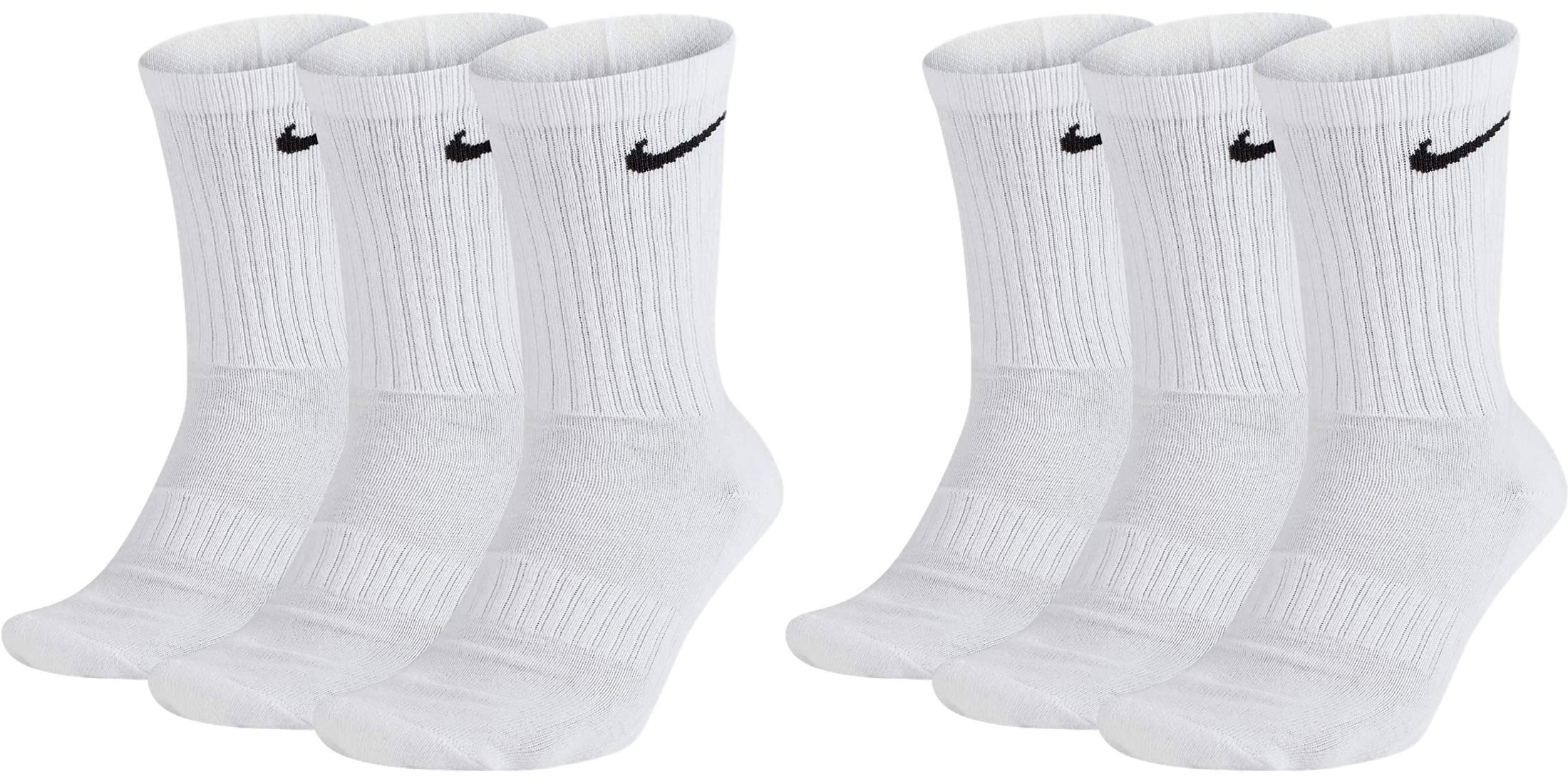 Nike Unisex Training Socks Everyday Cushioned Crew Socks SX7664 6 Pairs