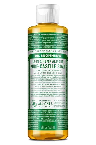 DR. BRONNER'S, CASTILE LIQ SP,OG3,ALMOND 8 Fl Oz EA 1