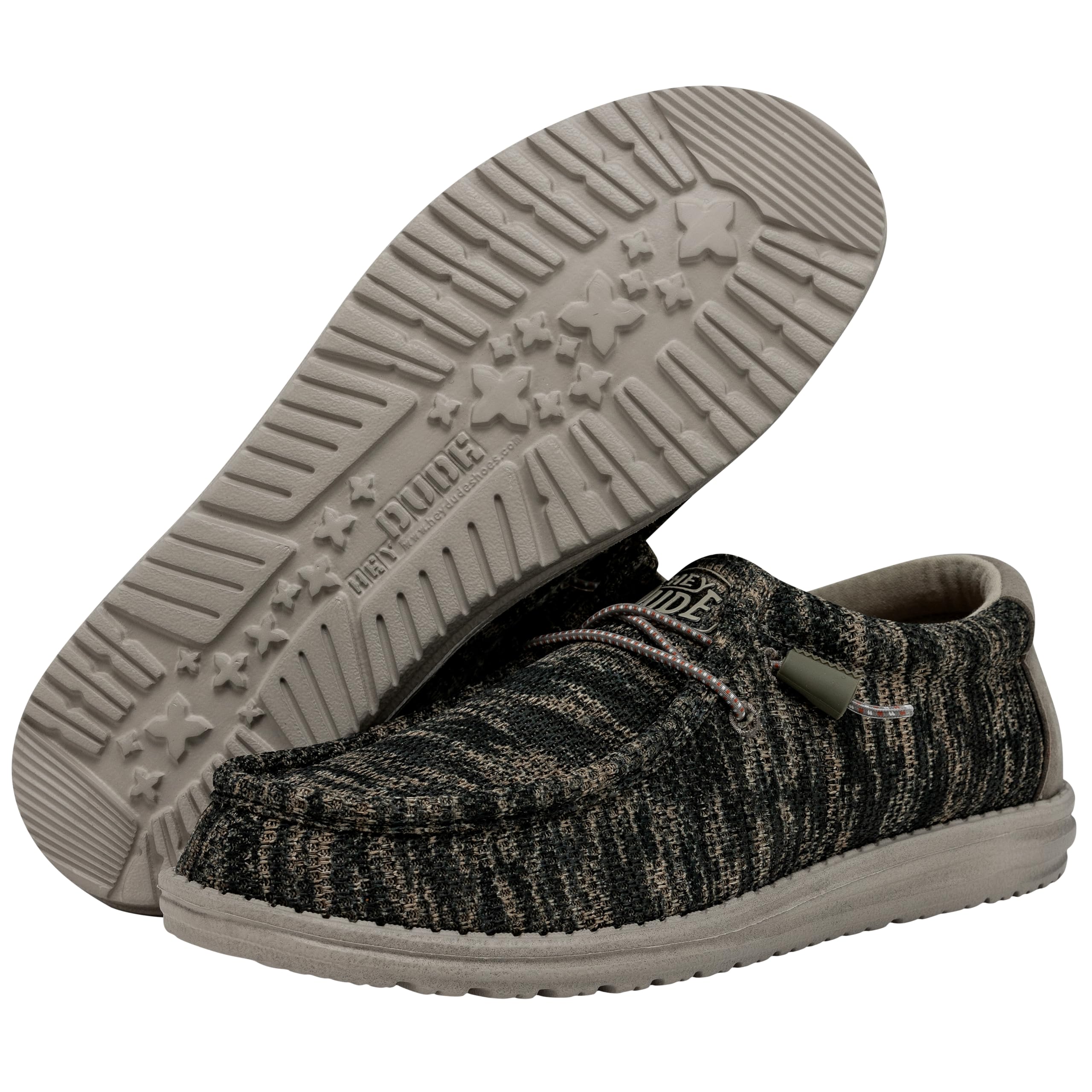 HEYDUDE Men's Wally Washed Camo | Men's Shoes | Men Slip-on Loafers | Comfortable & Light-Weight