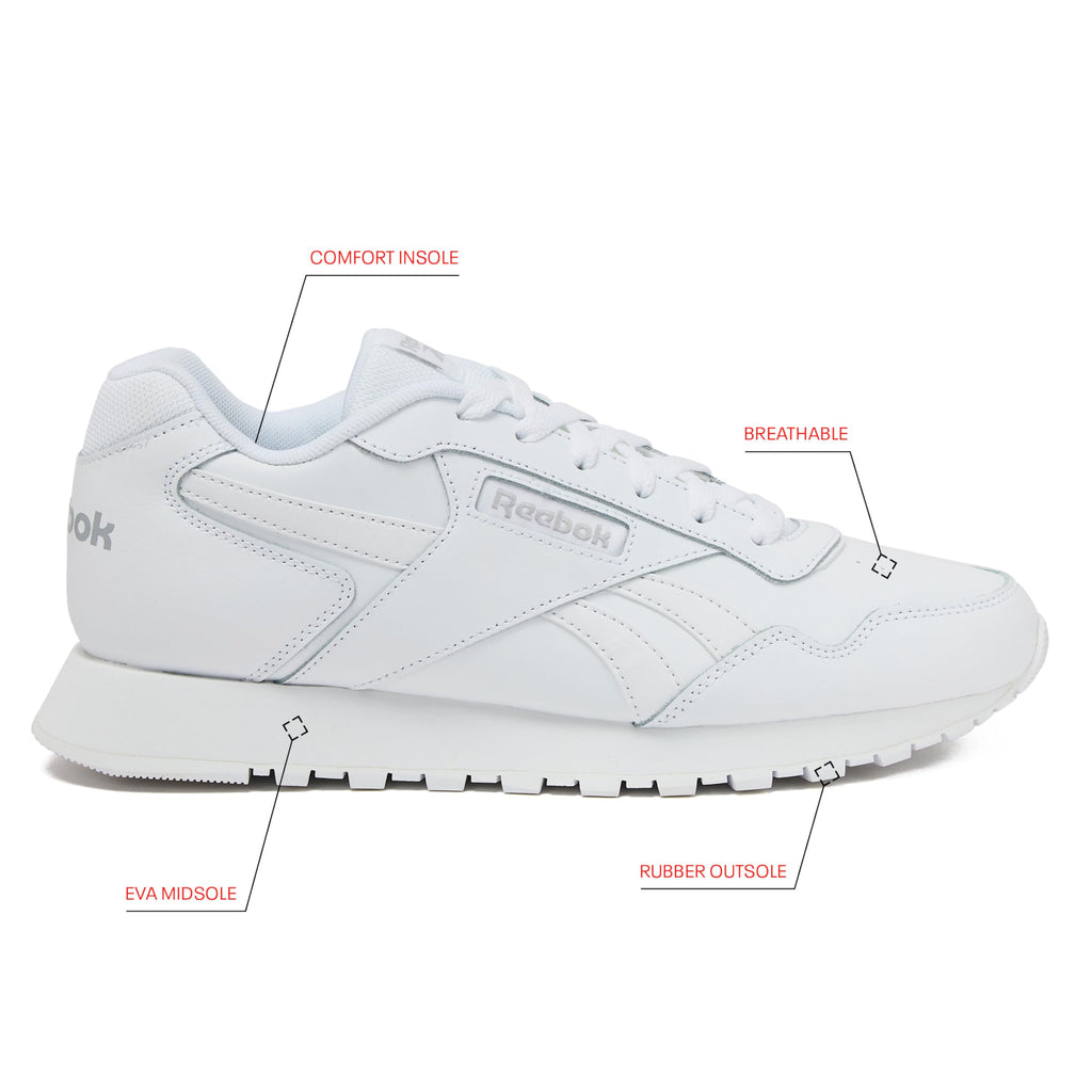 Reebok Glide Sneakers for Men - Black or White Tennis Shoes Size 7 to 15