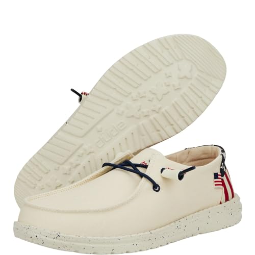 Hey Dude Wendy Americana Splatter, Women’s Shoes, Women’s Slip-on Loafers, Comfortable & Light-Weight