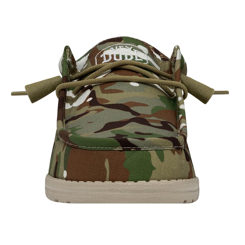 Hey Dude Men's Wally Camo | Men's Loafers | Men's Slip On Shoes | Comfortable & Light-Weight