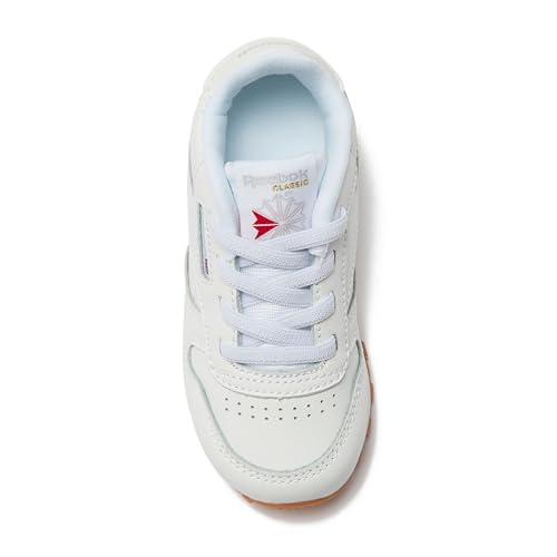 Reebok Classic Leather Girls & Boys Shoes for Kids, Toddler, Little Kid or Big Kid Sneakers, White/Gum, 6 Toddler