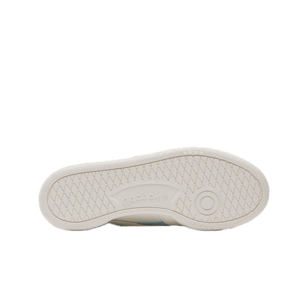 Reebok Women's Club C Revenge Sneaker, Chalk/Chalk/Soft Blue, Size 9