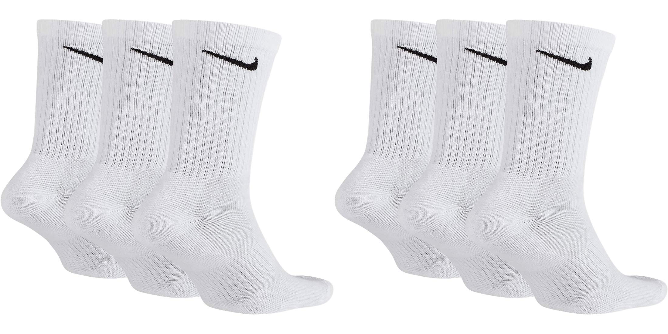 Nike Unisex Training Socks Everyday Cushioned Crew Socks SX7664 6 Pairs
