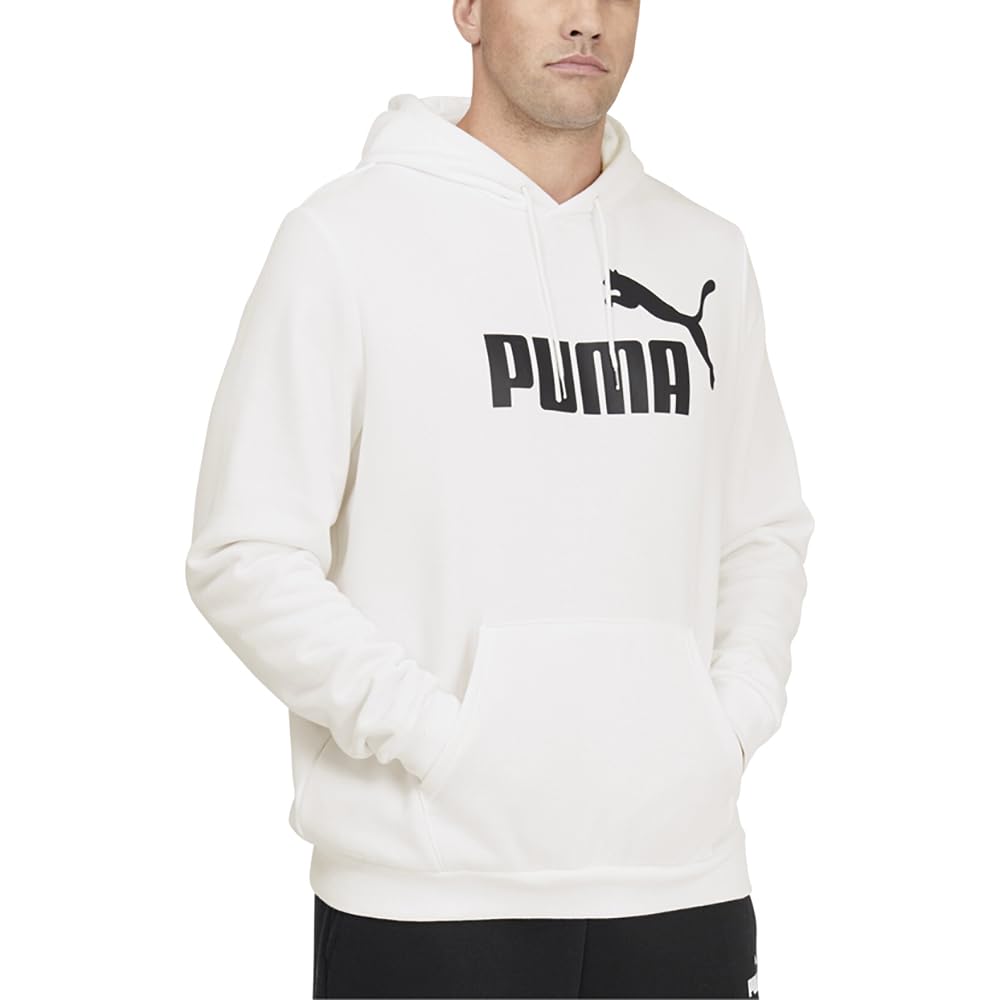 PUMA mens Essentials Logo Fleece Hoodie (Available in Big & Tall)